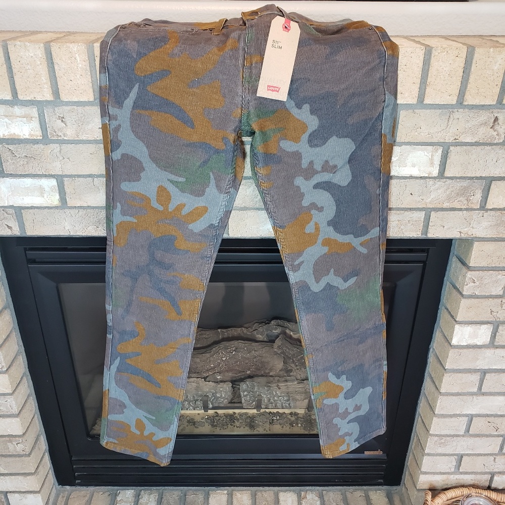 Levi 511Slim 31x32 Camo Cords
